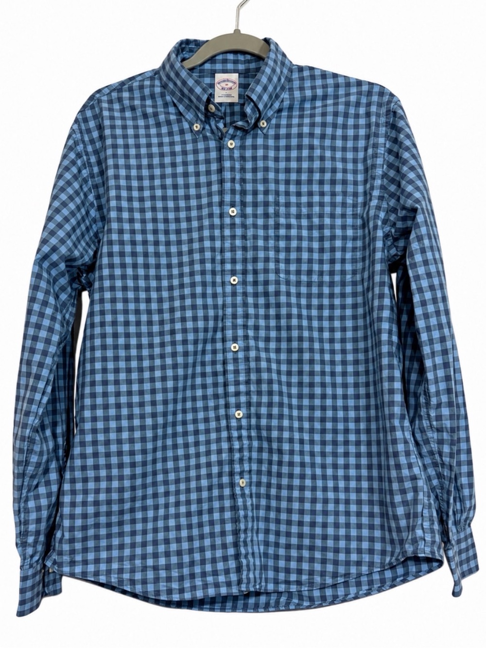 Brooks Brothers Blue Plaid Button-Down Shirt